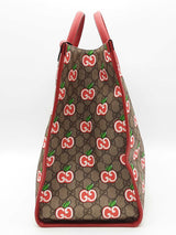 Gucci Gg Supreme Les Pommes Apple Monogram Tote Bag Eb0626crxsa