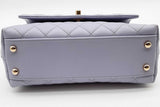 Chanel Lavender Quilted Caviar Coco Top Handle Bag Eb1225pxxzde