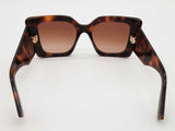 Gucci Gg2039s Brown Tortoiseshell Frames Large Square Sunglasses Do0926lxzde