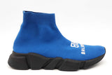 Balenciaga Speed 2.0 Blue Stretch Knit Sneakers Size 39 Eb1025lxzsa