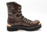 Louis Vuitton Glazed Monogram Outland Combat Boots Uk Size 7 Eb0326prxde