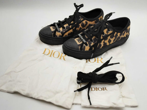 Christian Dior Walk N Dior Leopard Print Sneakers Size Eu 36.5 Do0924loxde