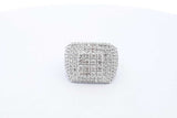 3.0cttw Diamond 10k White Gold Ring 11.6 Grams Size 10.25 Eb0626swxde