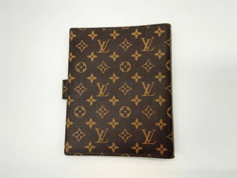 Louis Vuitton Brown Monogram Coated Canvas 6 Round Ring Binder Do0524rxzde