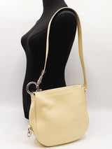 Burberry Knight Small Shoulder Bag In Mimosa Yellow Grained Leather Fw1225wrxdu