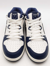 Christian Dior B57 Blue & White Leather Sneakers Size 46 Eb0926orxsa