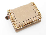 Stella Mc Cartney Falabella Wallet In Neutral Beige Vegan Leather Fw0926lzxdu