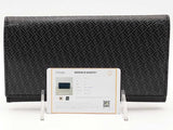 Fendi Mirco Ff Logo Long Flap Wallet Black Aa0126lrzsa