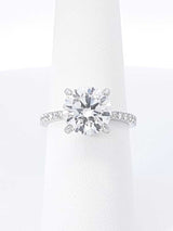 3.77 Cttw Lab-grown Diamond & 14k Gold Ring With Cert 3.4g Size 6.5 Fw0326locrdu