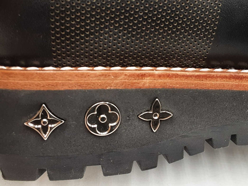 Louis Vuitton X Nigo Alpinist Boots In Damier Leather Size Us 10 Fw0825lzxdu