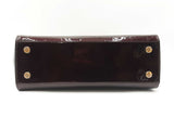 Louis Vuitton Brea Mm Handbag In Monogram-embossed Burgundy Vernis Fw0526pzxdu