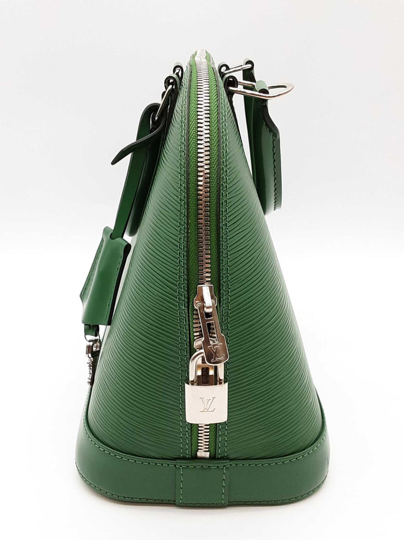 Louis Vuitton Epi Green Leather Alma Pm Handbag Sd1025wrzde