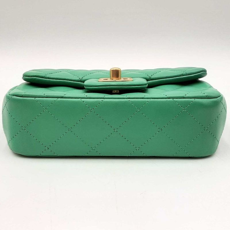 Chanel Mini Matelasse Chain Green Shoulder Bag Sd0625lizxdu