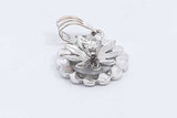 0.05ctw Diamond Flower Pendant In 14k White Gold 1.9 Grams Eb0425sxsa