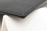 Yves Saint Laurent Uptown Pouch Black Leather Envelope Clutch Eb0826oxzsa