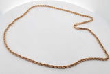 18k Yellow Gold Rope Chain Necklace 7.4 Grams 21 Inch Eb0826rxzsa