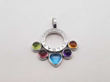 Bvlgari Allegra 18k White Gold & Gemstone Pendant 9.5 Grams Fw0326erxdu
