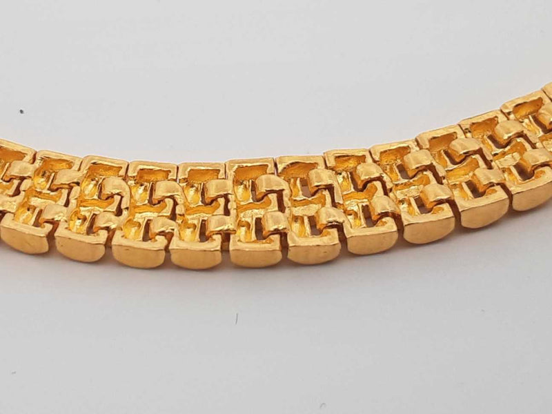 24k Yellow Gold Bracelet With S Hook Clasp 42.6 Grams 8.25 Inch Eb1224wxxzdu