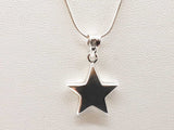 0.925 Sterling Silver 3.9g Snake Chain Star Pendant 18 In Do0526rde