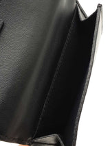 Fendi Baguette Card Holder Wallet In Black Nappa Leather Fw1025loxdu