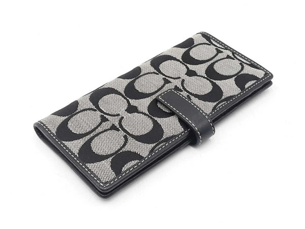 Coach Slim Wallet In Signature C Canvas Fabric & Leather Fw0725pxdu
