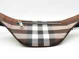 Burberry Mini Cason Belt Bag In Dark Birch Brown Check Coated Canvas Fw0326oxzdu