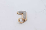 10k Yellow Gold Diamond Letter "L" Pendant 1.5 Grams Eb0926crsa