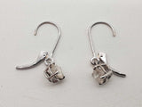 1.0 Cttw Natural Diamonds 14k White Gold 1.3g Drop Earrings Do1225cwsde