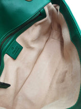 Gucci Gg Marmont Quilted Emerald Green Leather Shoulder Bag Eb0826cxzsa