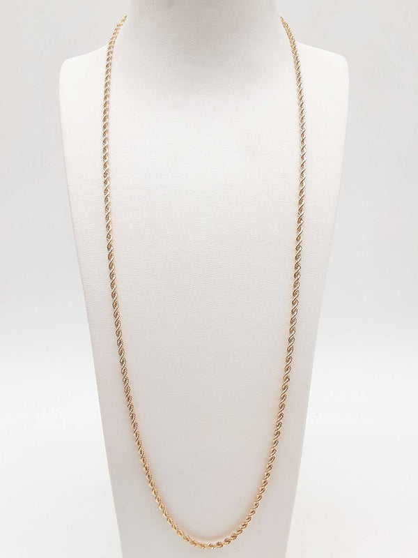 14k Yellow Gold 17.6g Rope Chain 26 In Do1224rpxde