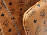 Mcm Liz Reversible Visetos Cognac Tote Bag Eb0526wxzsa