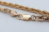10k Yellow Gold Rope Bracelet 3.6 Grams 10 Inch Eb0726lrxsa