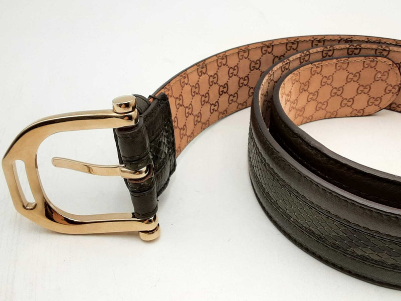 Gucci Snakeskin Belt Hs0624lxzsa