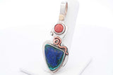 Sterling Silver Decorative Stone Pendant 9.6 Grams Eb1224csa