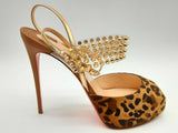 Christian Louboutin Levita Girl 120 Caramel Heels Size Eu 39.5 Do1024loxde