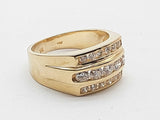0.81 Cttw Natural Diamonds 14k Yellow Gold 7.7g Ring 9.25 Do0626rxzde