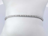 3.10 Cttw Lab-grown Diamond & 14k Gold Tennis Bracelet 5.5g  7 Inch Fw0326llzxdu