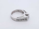 1.75 Cttw Diamond & 14k White Gold Ring 6.5 Grams Size 4.5 Fw0525lxxzdu