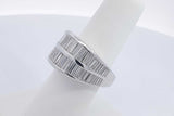 3.6cttw Diamond Ring In 18k White Gold 17.1 Grams Size 6.5 Eb0326lixzdu