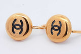 Chanel Gold Tone Cc Logo Lever Back Earrings 5.5 Grams Eb1124lxzdu