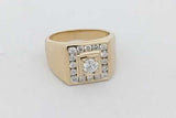0.88cttw Diamond Ring In 18k Yellow Gold 18.9 Grams Size 11 Eb0926lpxzsa