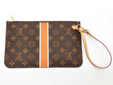 Louis Vuitton Pochette Brown Damier Ebene Orange Stripe Pouch Do0926wrxde