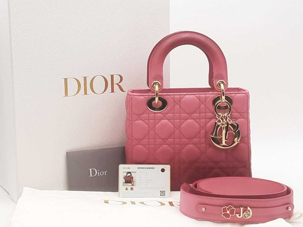 Christian Dior Lady Canage Hombre Pink Small Handbag Aa0325oizxsa