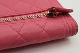 Chanel Pink Lambskin Boy Trifold Wallet Eb1225rrxde