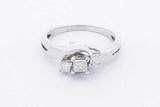0.55cttw Princess Cut Diamond Ring In 14k White Gold 4 Grams Size 8 Eb0426pxzdu