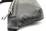 Gucci Logo Embossed Black Leather Belt Bag Eb1025woxdu