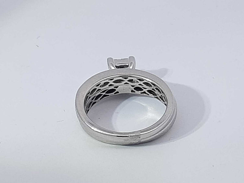 1.24 Cttw Diamond 14k White Gold Engagement Set 6.8 Grams Size 5.5 Aa0825pspsa