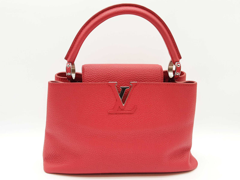 Louis Vuitton Capucines Rubis Red Leather Handbag Do0824lexzde