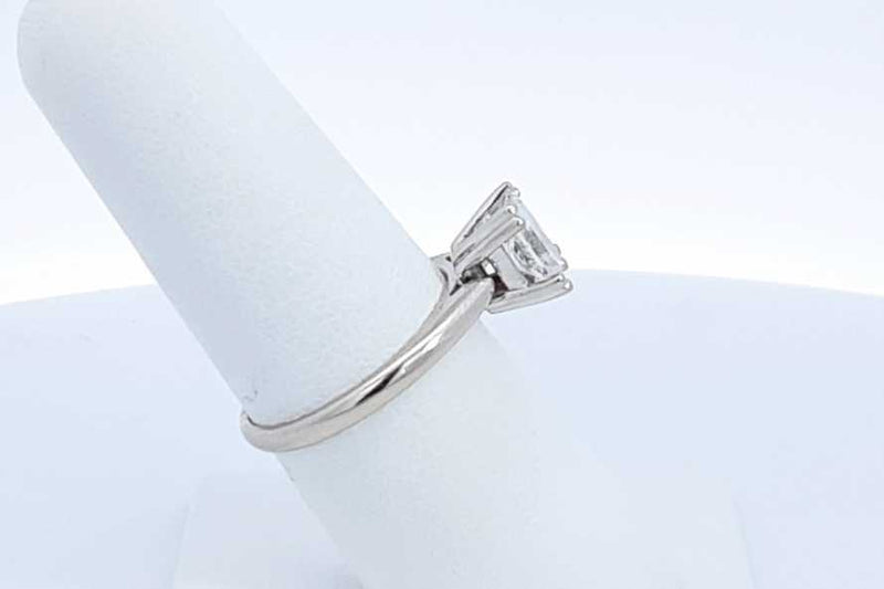 Magic Glo Diamond Solitaire Ring In 14k White Gold 3.8g Size 6.75 Eb0724oxzdu