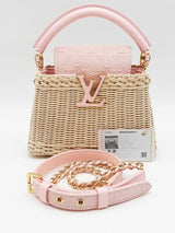 Louis Vuitton Mini Capucines Rattan Top Handle Bag Eb0926oexzsa